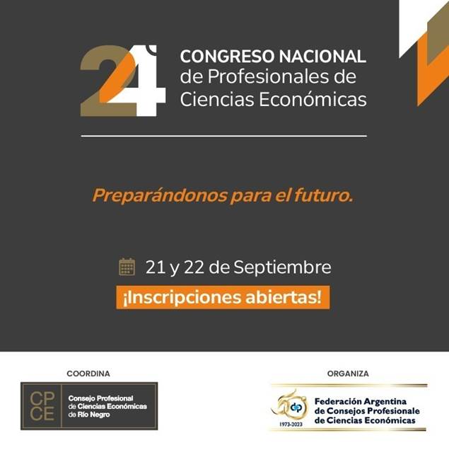 24º Congreso Nacional de Profesionales de Ciencias Económicas.
