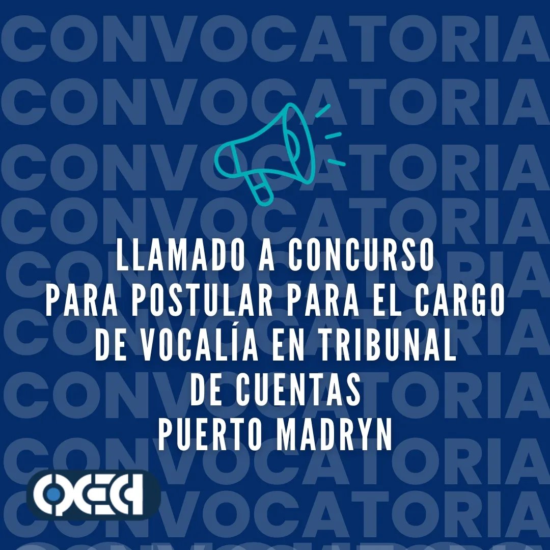  Concurso Público de oposición y antecedentes para conformar el Tribunal de Cuentas Municipal Pto. Madryn